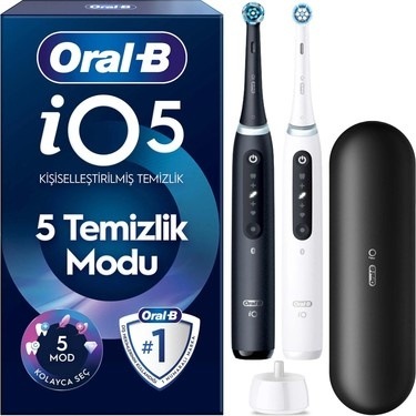 2'li Set Şarjlı Diş Fırçası, Uzun Ömürlü Ve Modern Tasarım