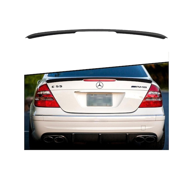 Mercedes W211 Boyalı Piona Black Boyalı Spoyler/Spoiler