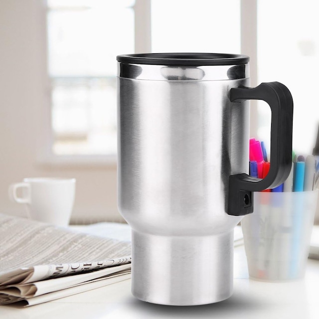 İnwelt Paslanmaz Çelik Araç Kettle Su Isıtıcı Termos Kupa Bardak 500 Ml, 12v