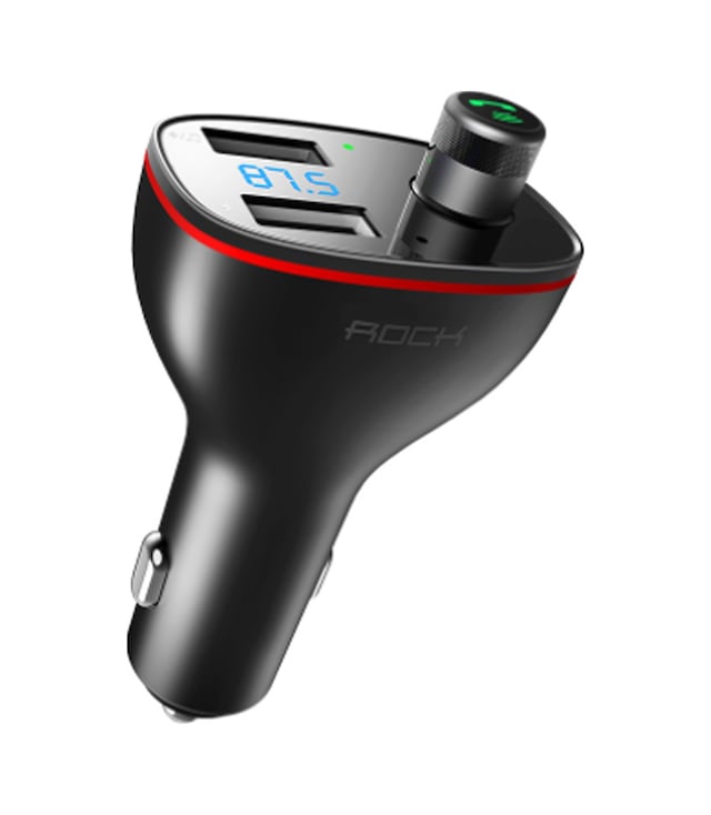 Rock B300 Rau0621 Bluetooth Fm Transmitter 3400 Mah Araç Şarj Ale Siyah