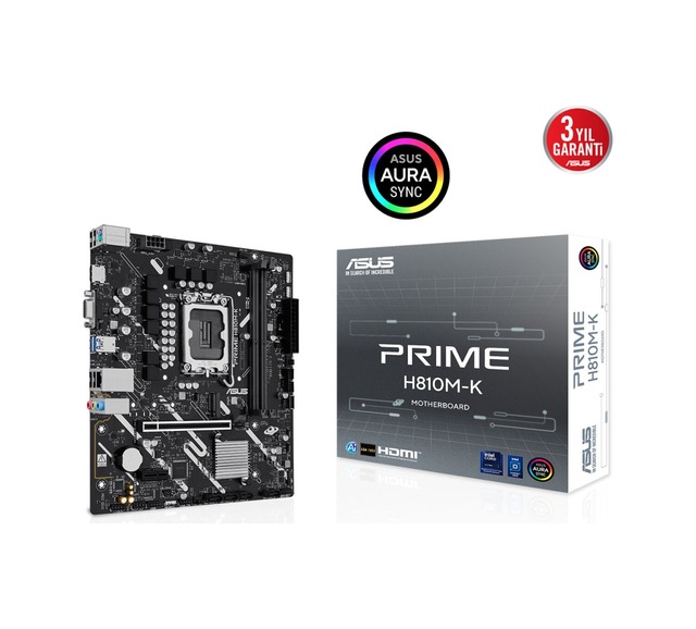 ASUS Prıme H810m-k, 2xddr5, M.2, Hdmı, D-sub,