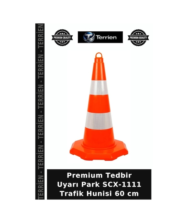 Premium Tedbir Uyarı Park Scx-1111 Trafik Hunisi 60 Cm