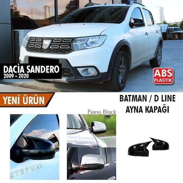 Dacia Sandero Stepway Yarasa Ayna Kapağı Batman Ayna