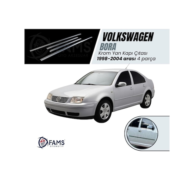 Vw Bora Krom Yan Kapı Çıtası 4 Kapı 1998-2004 P. Çelik