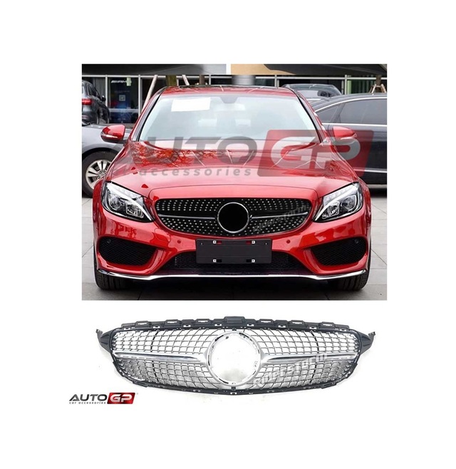 Mercedes W205 Diamond Ön Panjur Izgara Seti Amg 2019+ C Serisi