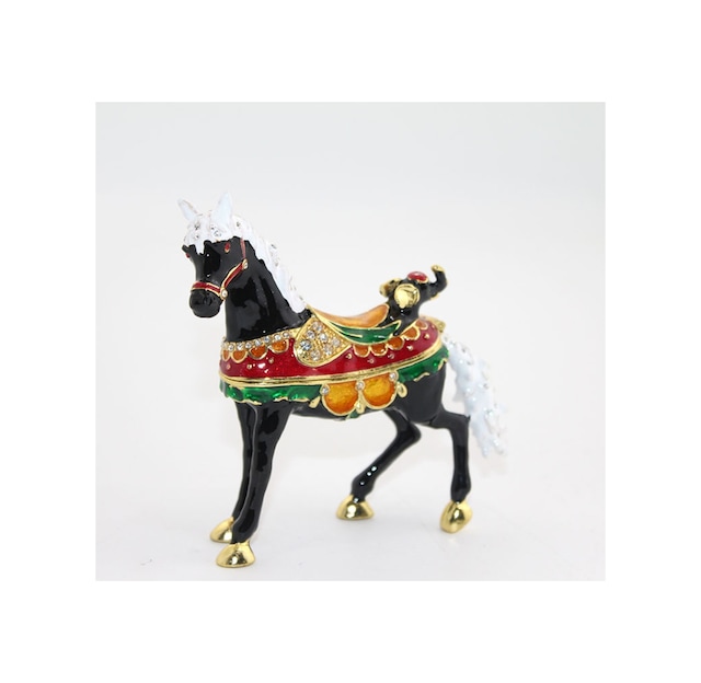 10 Adet Taşlı At Figürü Tekli Dekoratif Biblo, Masaüstü Süs, At Figürin, Horse Figurine, Taşlı Aksesuar