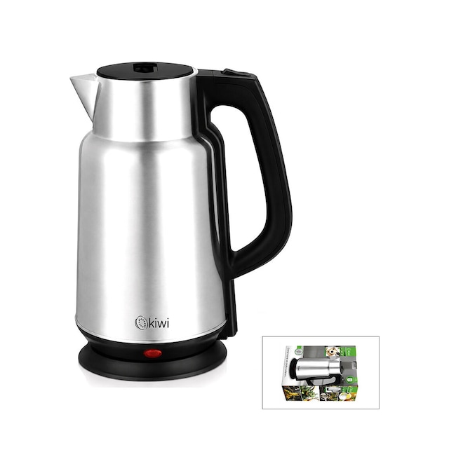 Su Isıtıcısı & Kettle Çelik - Sürahi Model Kettle Elektrikli Su Isıtıcısı Paslanmaz Çelik Gizli Rezistans 360 2.2lt 1500w Kk-3334