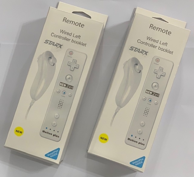 Wii 2 In 1 Remote + Nunchuk Controller Motion Plus