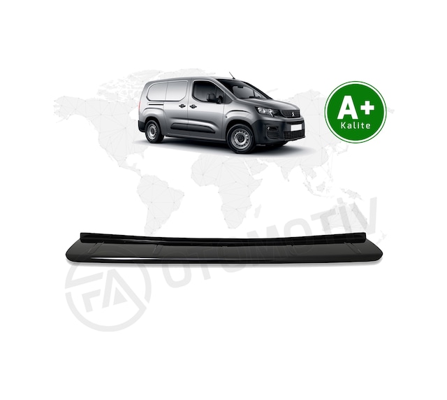 Peugeot Partner Arka Tampon Eşiği Parlak Siyah 2019 Model Ve Sonrası