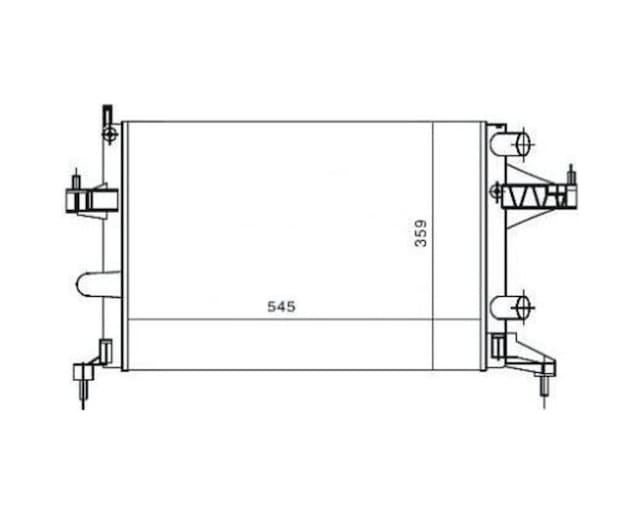 Su Radyatoru Mekanik Opel : Corsa 1.2 1.4 01-- 545x359x23 - -80163