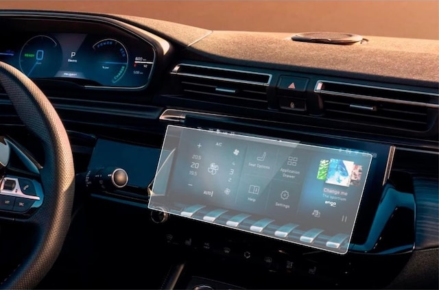 Peugeot 508 10 İnç Mat Ekran Koruyucu Multimedya Şeffaf