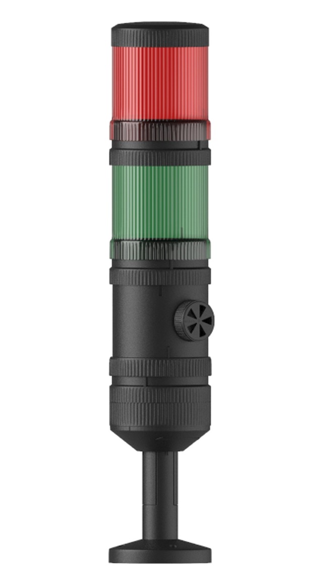 Mesan Ø70 2 Kat Işıklı Kolon Sabit Ampul Buzzer Tüp Montaj 24Vdc Ms 499.1.2.24Vdc