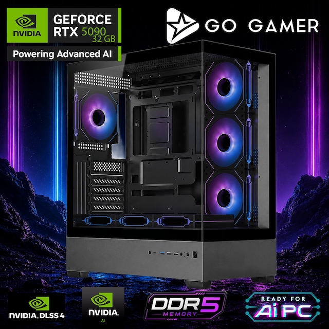 Go Gamer AE937P Ryzen 9 9950X RTX 5090 32GB RAM 1TB SSD