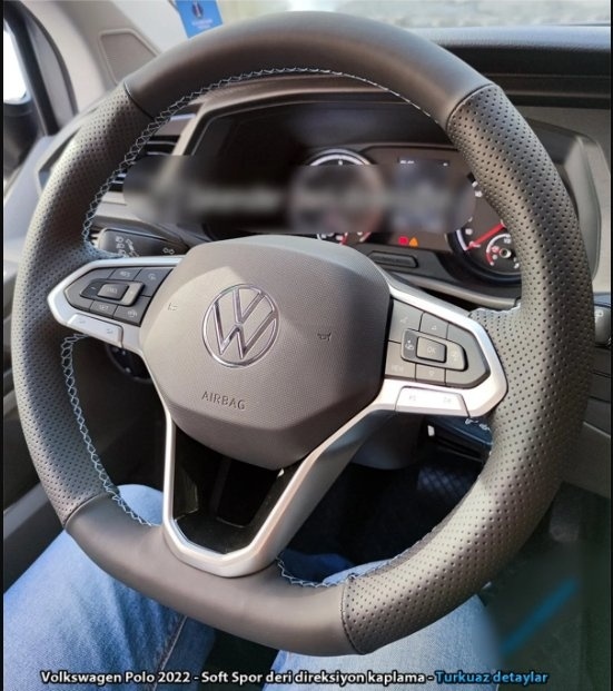 Volkswagen Polo 2020-2026 Araca Özel Direksiyon Kılıfı F1 Olmayan Direksiyonlara Uygundur 1 Adet