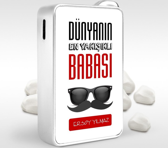 Kişiye Özel Dünyanın En Yakışıklı Babası Tasarımlı Metal Çakmak - N11.1509