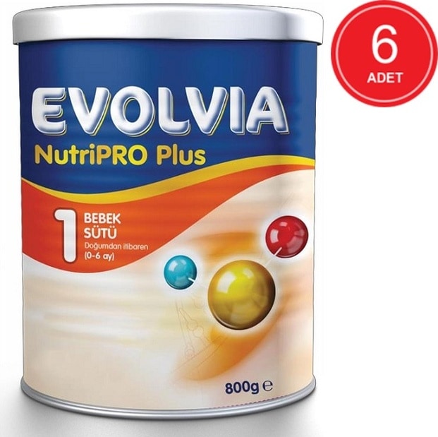 Evolvia Nutripro Plus 1 Bebek Sütü 0 - 6 Ay 6 x 800 G