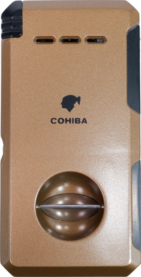 Cohiba Çift Torch Pürmüz Kahverengi Puro Çakmağı - Tr9014