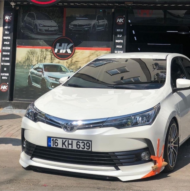 Toyota Corolla 2016-2018 Makyajlı Kasa Uyumlu Boyasız Plastik Custom Ön Ek
