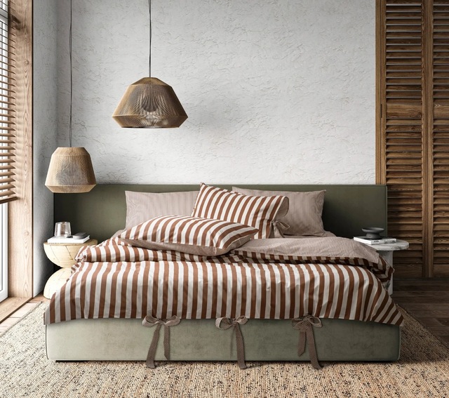 Majoli My Sleep %100 Pamuk Çift Kişilik Nevresim Takımı Cınnamon