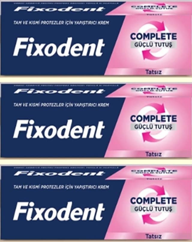 Complete Diş Protez Yapıştırıcı Aromasız 47g X3 Adet