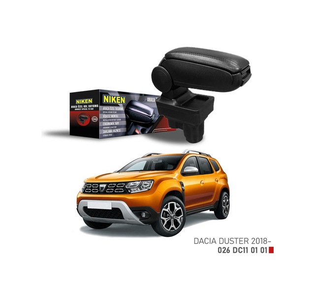 Dacia Duster 2018 Sonrası Araca Özel Kol Dayama Siyah