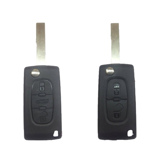 1.Sınıf Peugeot Uyumlu 2 Ve 3 Tuşlu 207 307 Kumanda Anahtar Kabı