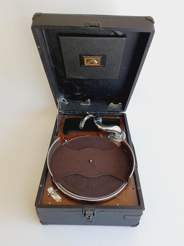 His Master's Voice Antika Çanta Gramofon 086 (ARIZALI) Teşhir Ürün