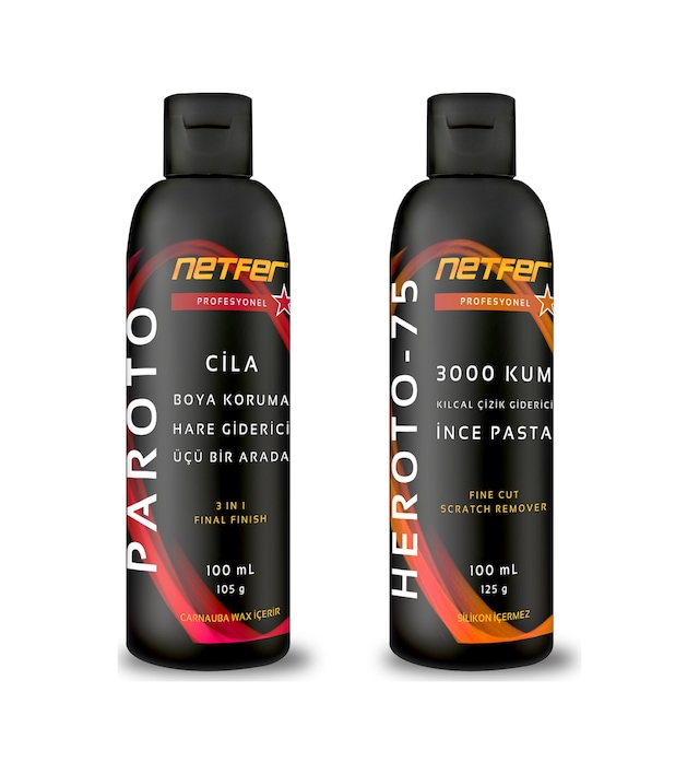 Netfer 2'li İnce Pasta Cila Set - 2x100 Ml