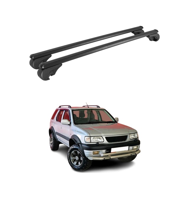Opel Frontera Iı 1998-2004 Arası Uyumlu Port Bagaj Taşıyıcı Ara Atkı Alüminyum Siyah 2 Parça