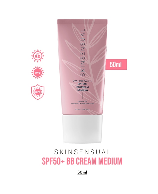 Skin Sensual BB Krem Medium 50ml | 50 Spf Uva/Uvb Pa++++ | Leke Oluşumunu Önlemeye Yardımcı, Aydınlık ve Canlılık