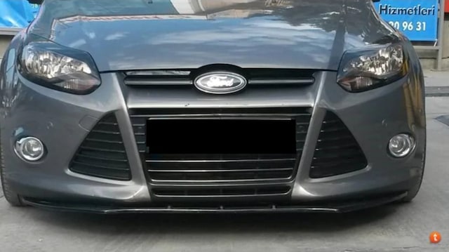 Ford Focus 3 Ön Tampon Lip Parlak Siyah 2012 - 2018