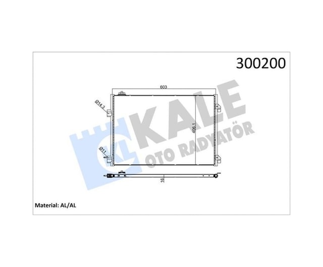 Klima - 831 - Kondenseri Clıo Symbol 1.5 Dcı 04- - Dpmıx-hb - Mek 658x411x16