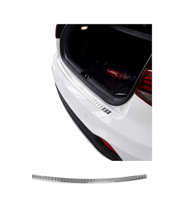 Hyundai I20 Iı Hatchback 2018-2020 Makyajlı Uyumlu Krom Arka Tampon Eşiği Paslanmaz Çelik