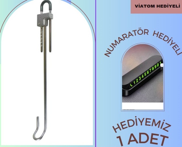 Direksiyon Kilidi Ve Yanında Numratör Hediyeli Direksiyon Kilidi