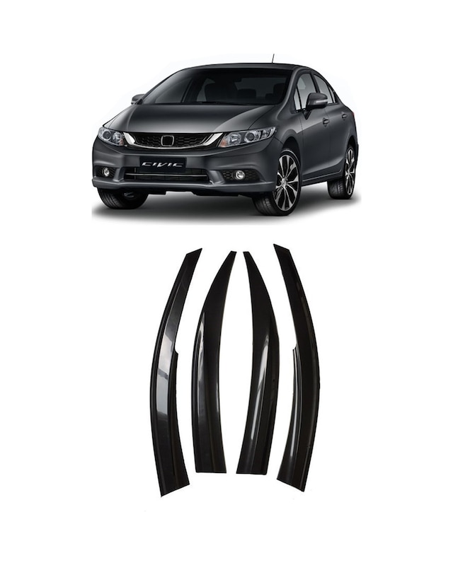 Honda Civic Cam Rüzgarlığı 4Lü 2012-2016 Arası