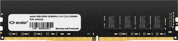 Andor A432U8 8GB DDR4 3200MHz UDIMM CL22
