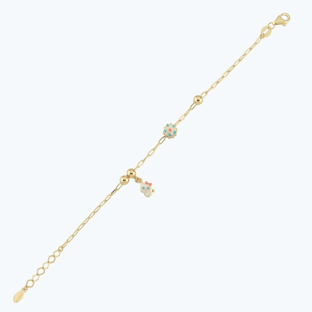 Altınbaş Altın Çocuk Kedi Bileklik Ajrbl0028-y-24754 Çok Renkli