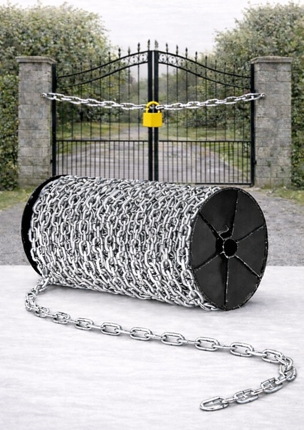 4 Mm Kalınlık Galvaniz Zincir 4 Metre Paslanmaz Sanayi Zinciri Bahçe, Atölye Ve Genel Kullanım 1