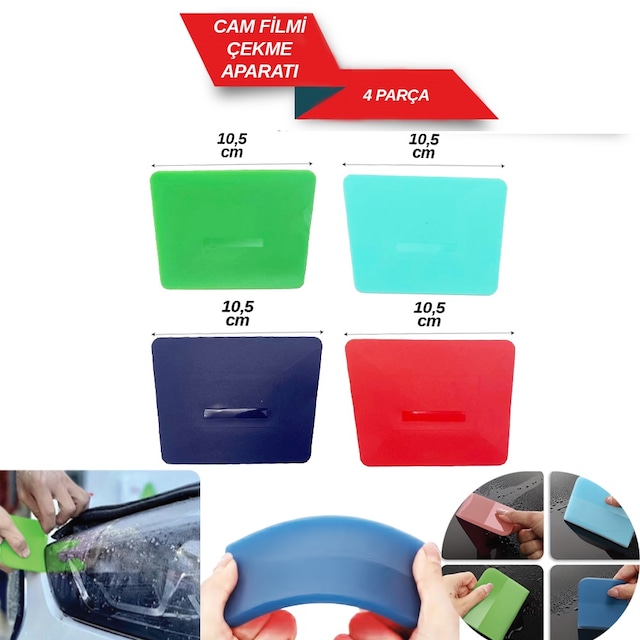 Cam Filmi Folyo Ppf Çekme Aparatı Ragle Seti Dörtlü Set Br1245026