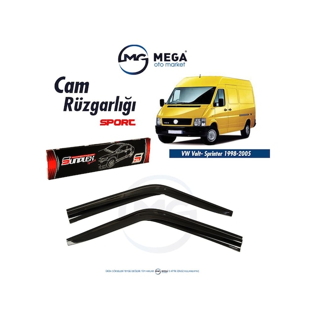 Vw Volt Mercedes Sprinter 1998-2007 Arası Cam Rüzgarlık Sunplex