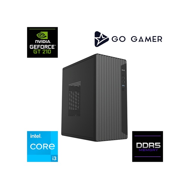 Go Gamer E52F Core i3-12100F GT 210 16GB RAM 512GB SSD