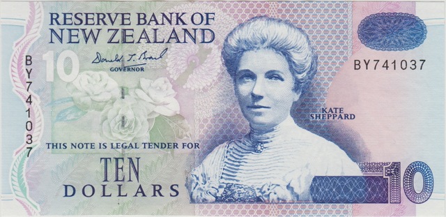 Yeni Zelanda 10 Dolar 1994 Çil.