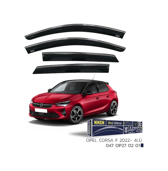 Opel Corsa F Kromlu Cam Rüzgarlığı Niken 2022 Sonrası