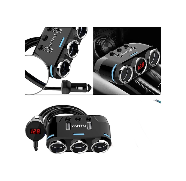 3'lü Çakmak Soketi 12v-24v 10a