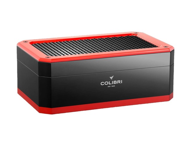 Colibri Rally Humidor Puro Kutusu Piano Siyah/kırmızı 120's