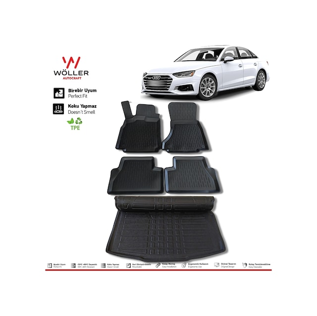 Audi A4 Paspas Bagaj Havuzu 2016 2022 Arası 3D Wöller
