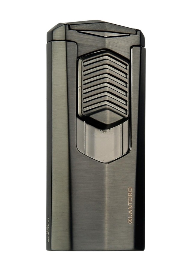 Quantoro 3 Torch Pürmüz Gunmetal Metal Puro Çakmağı - Trz1005