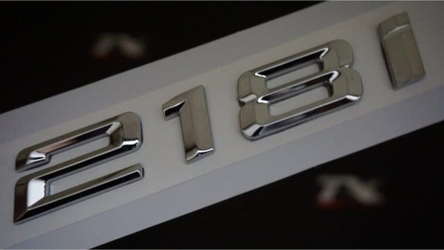 Bmw 218i Uyumlu Bagaj Krom Metal 3m 3d Yazı Logo