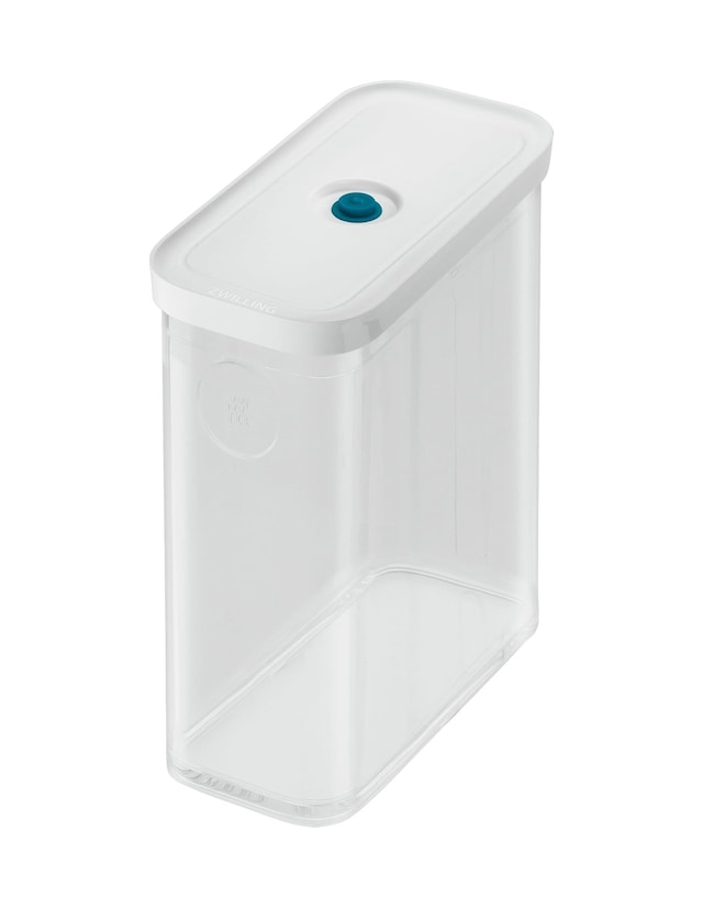 Fresh & Save Cube Vakumlu Saklama Kabı 3m, 21 Santimetre, Şeffaf Akdeniz Mavisi