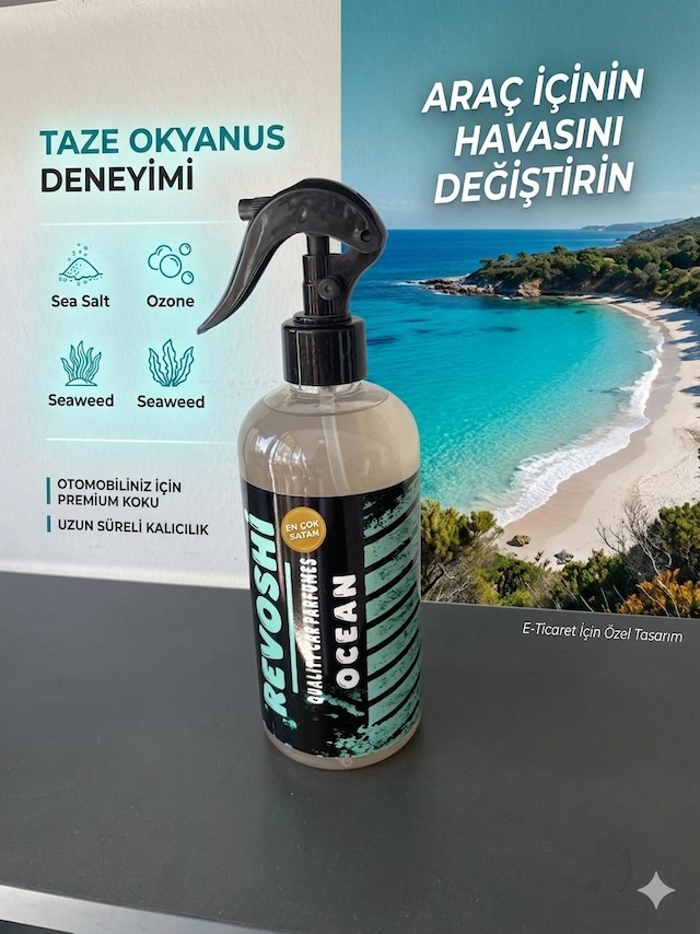 Revoshi 50o Ml Okyanus Araç Kokusu 500 ML